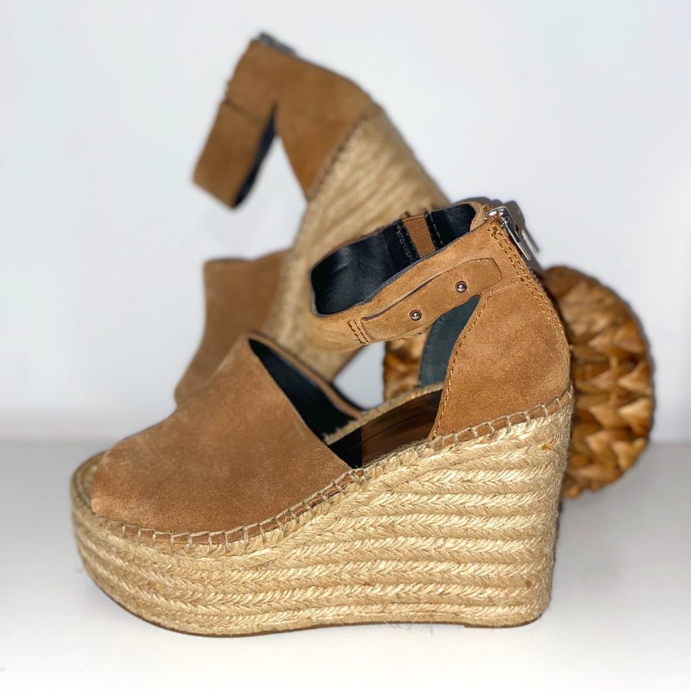Dolce Vita Tan Straw Espadrille Wedge Sandal
